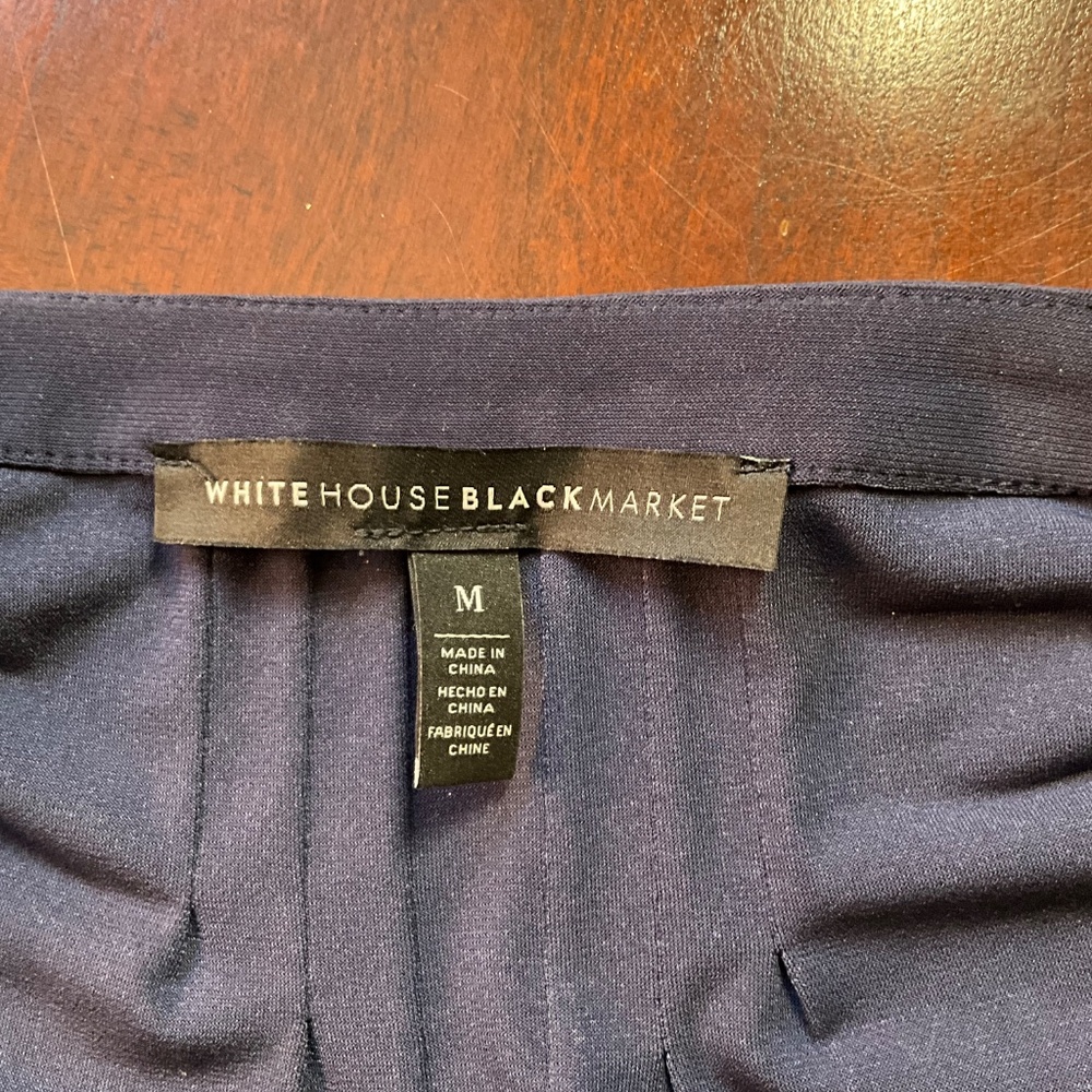 Dark Periwinkle, long sleeve slinky top from White House Black Market. Elegant. - Picture 8 of 9